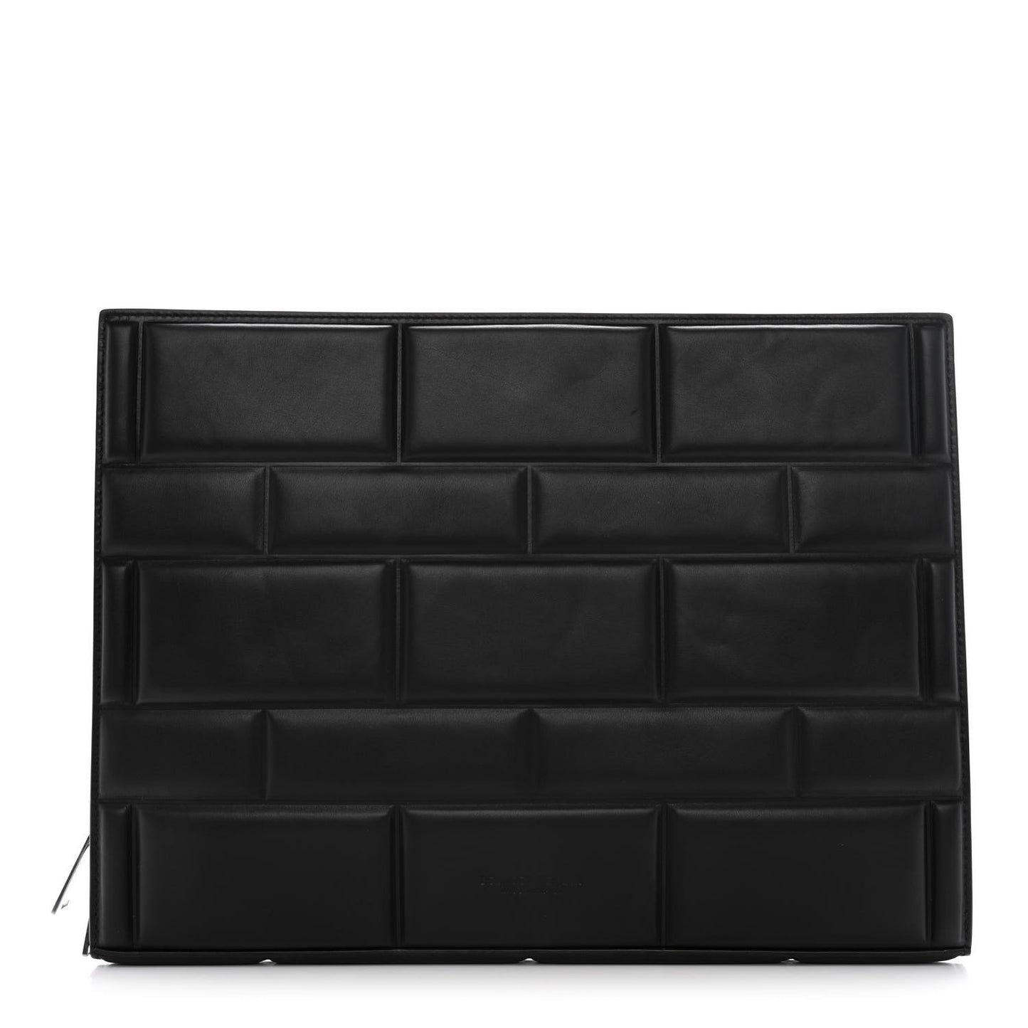 Embossed Nappa Laptop Case Black
