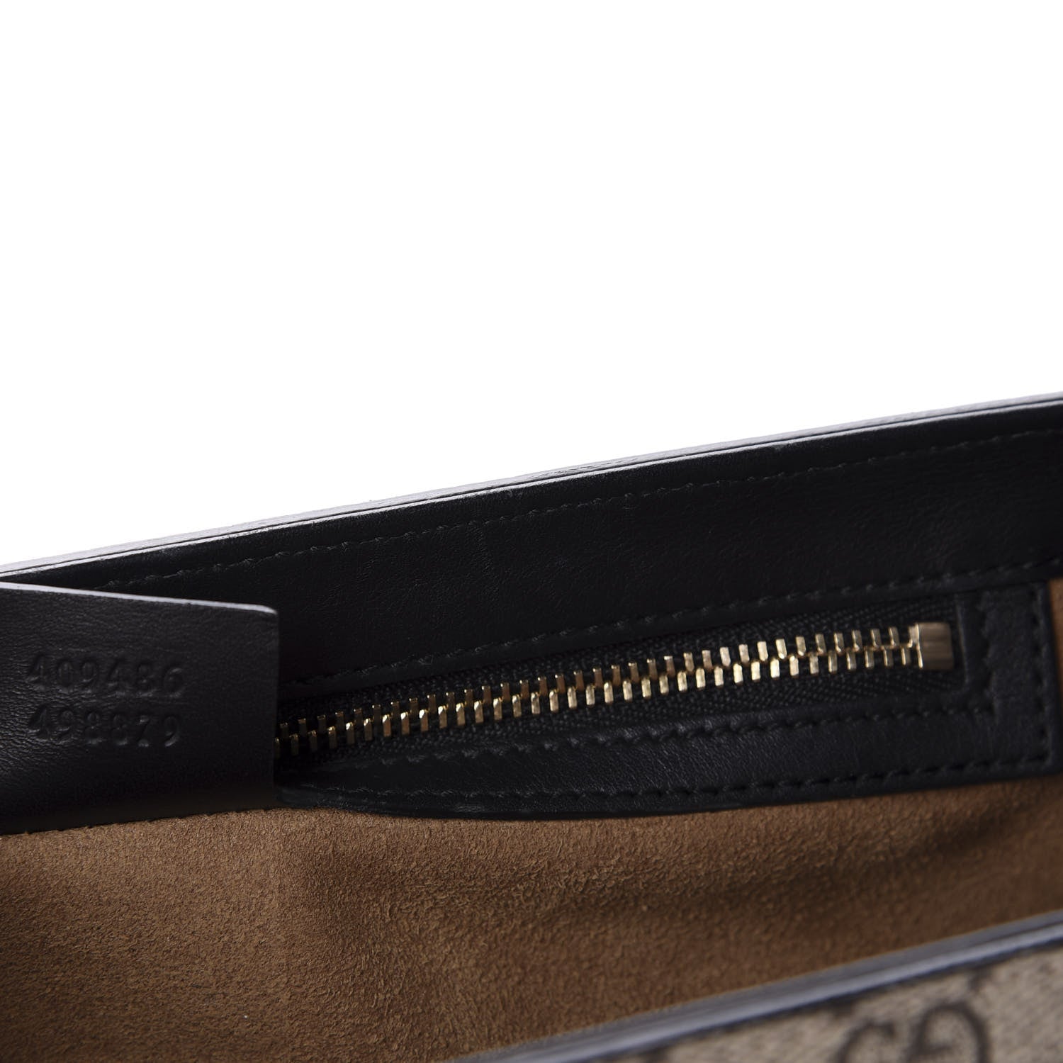 Gucci GG Supreme Monogram Calfskin Medium Padlock Shoulder Bag Beige Black Cuir 11 of 14