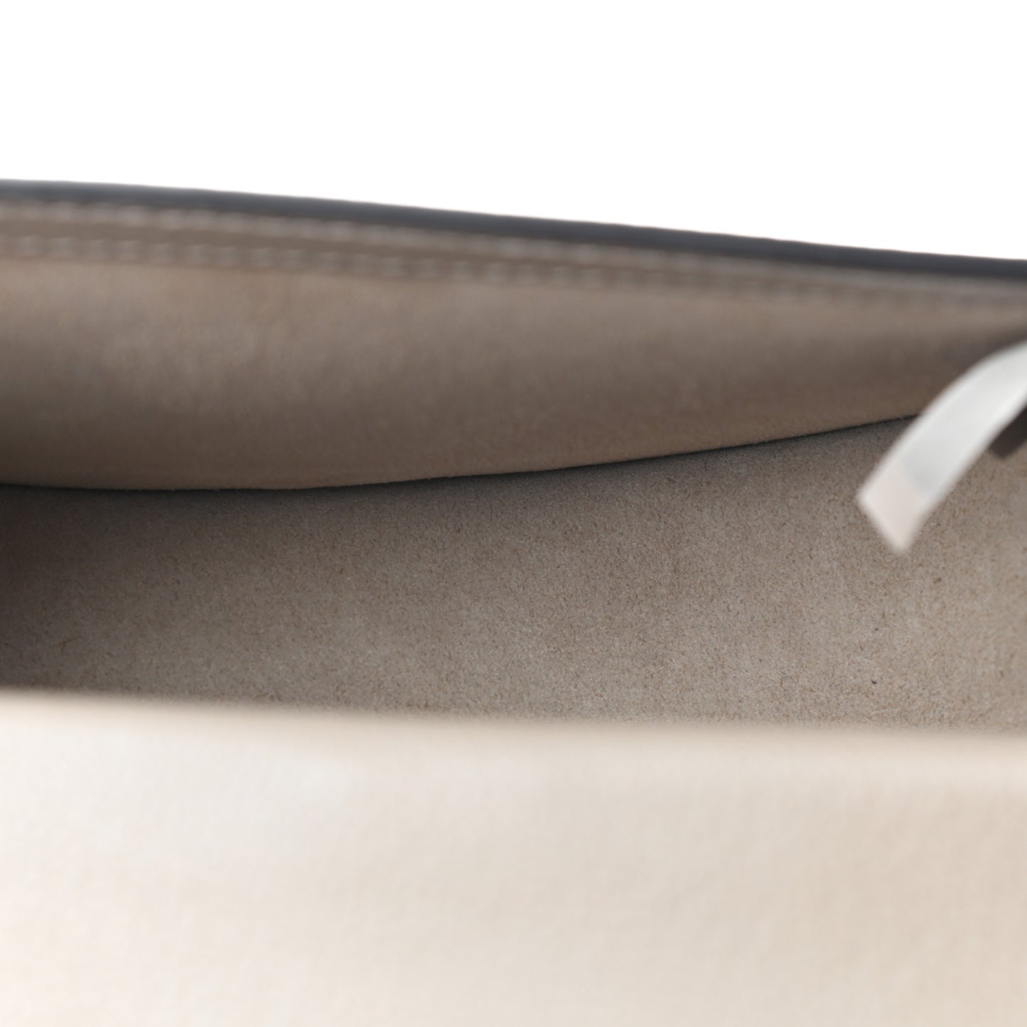 Calfskin Suede Small Nile Bracelet Bag Motty Grey