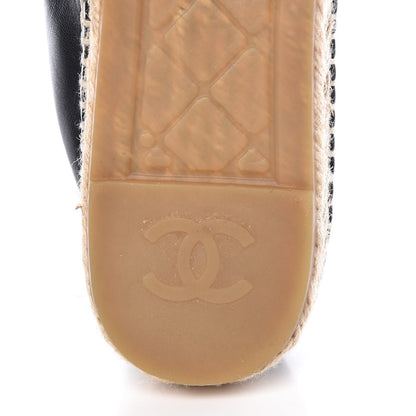 Chanel Lambskin CC Espadrilles 40 Black 8 of 12