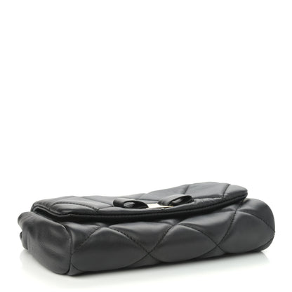 Salvatore Ferragamo Nappa Quilted Ginny Crossbody Black 4 of 10