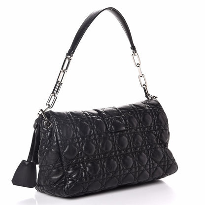 Christian Dior Lambskin Cannage New Lock Flap Black 3 of 6