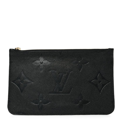 Louis Vuitton Empreinte Monogram Giant Neverfull MM Pochette Black 1 of 5