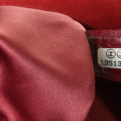Chanel Glazed Calfskin Large On The Road Tote Red 6 of 9