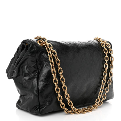 Balenciaga Arena Calfskin Medium Monaco Chain Shoulder Bag Black 3 of 10