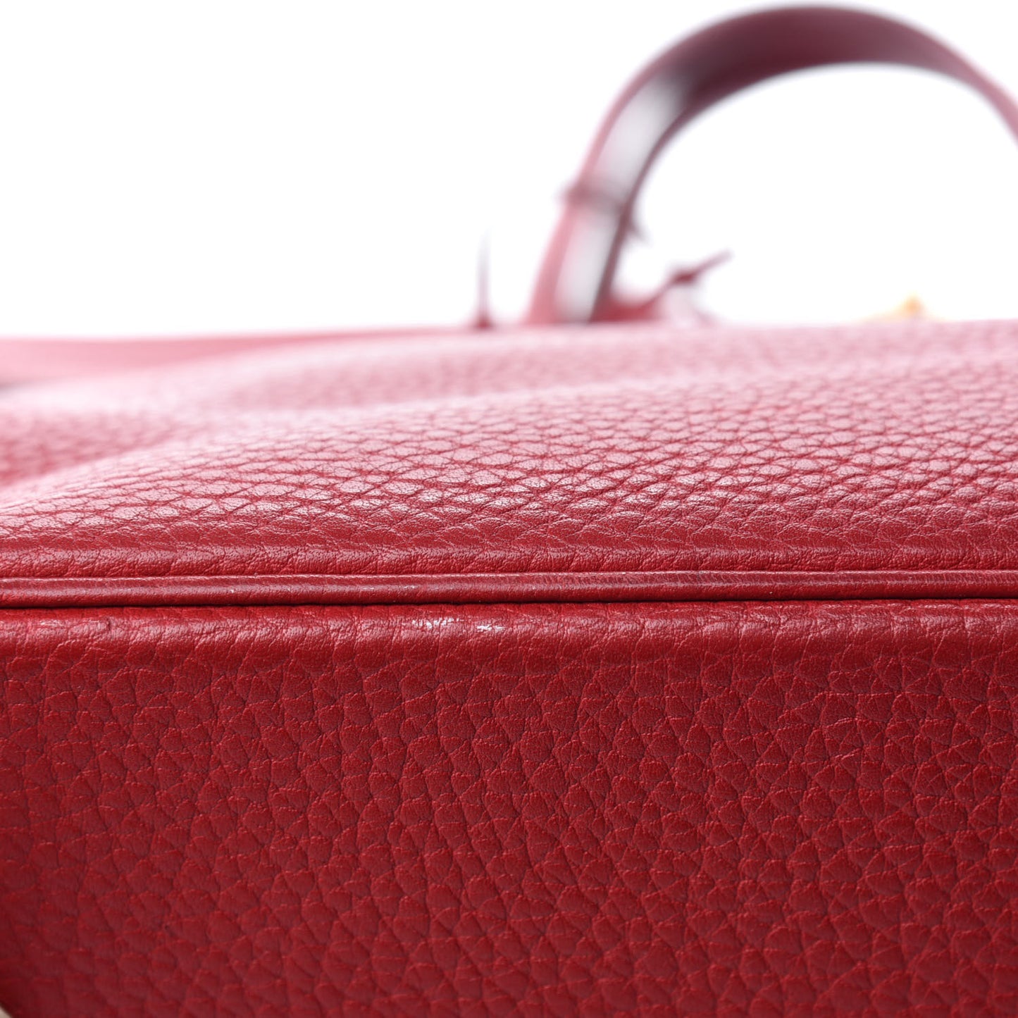 Taurillon Clemence Birkin 40 Rouge Casaque