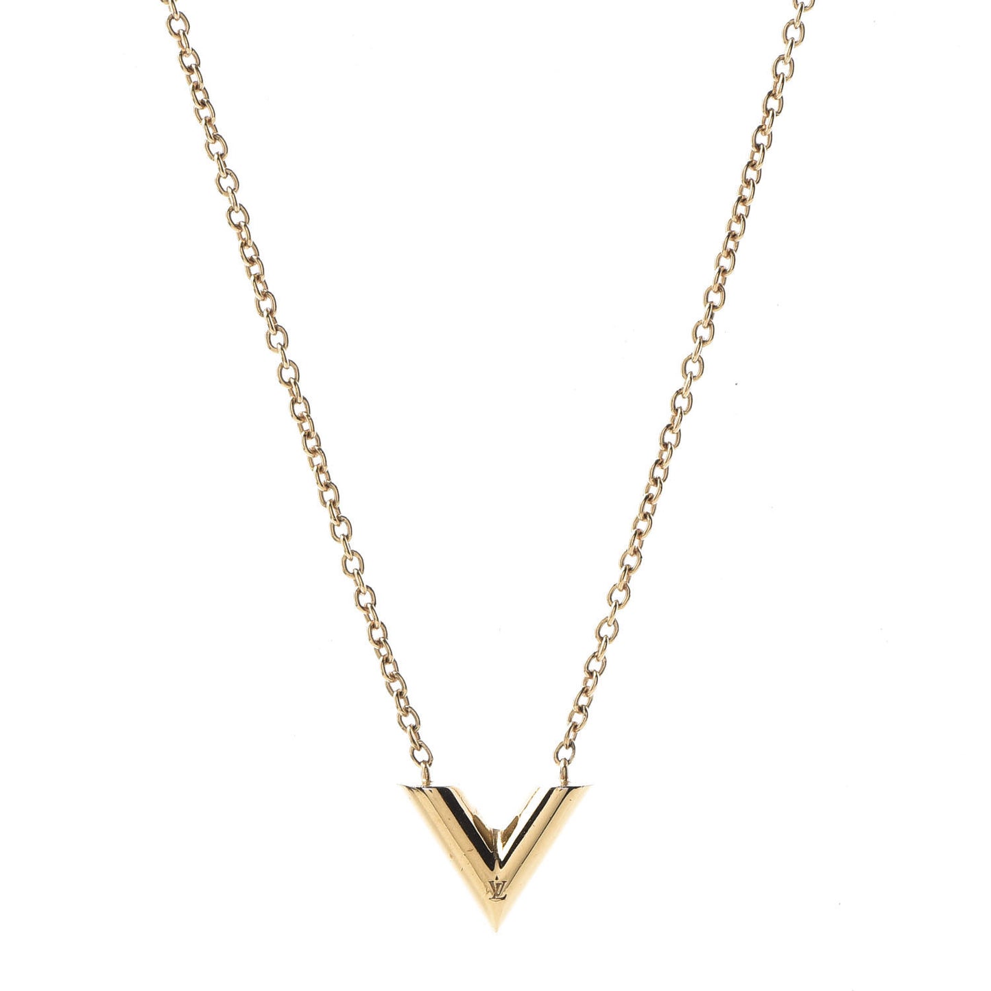 Essential V Necklace Gold