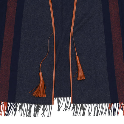 Hermes Merino Wool Cashmere Rocabar Poncho Gris 4 of 7