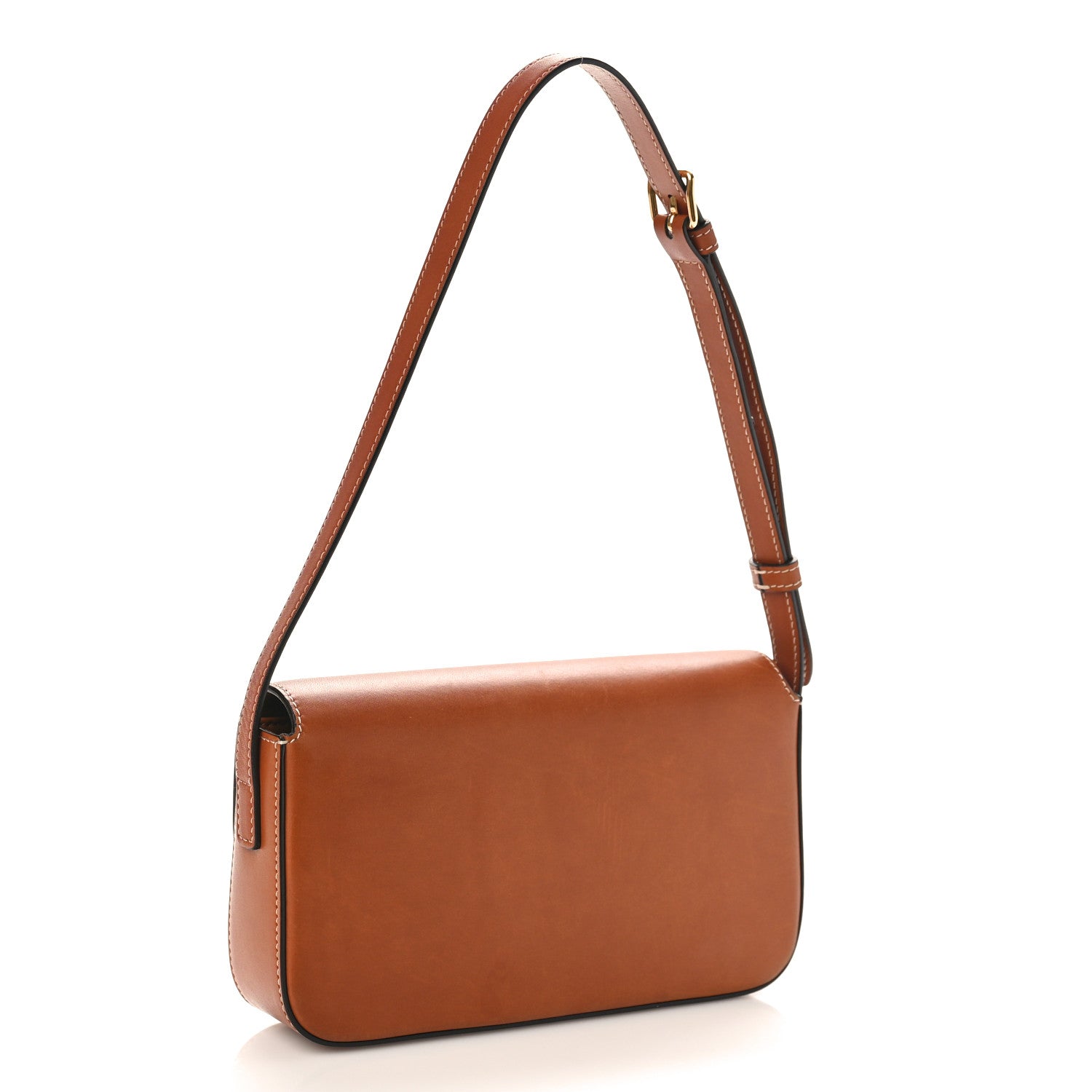 Celine Natural Calfskin Triomphe Shoulder Bag Tan 2 of 9