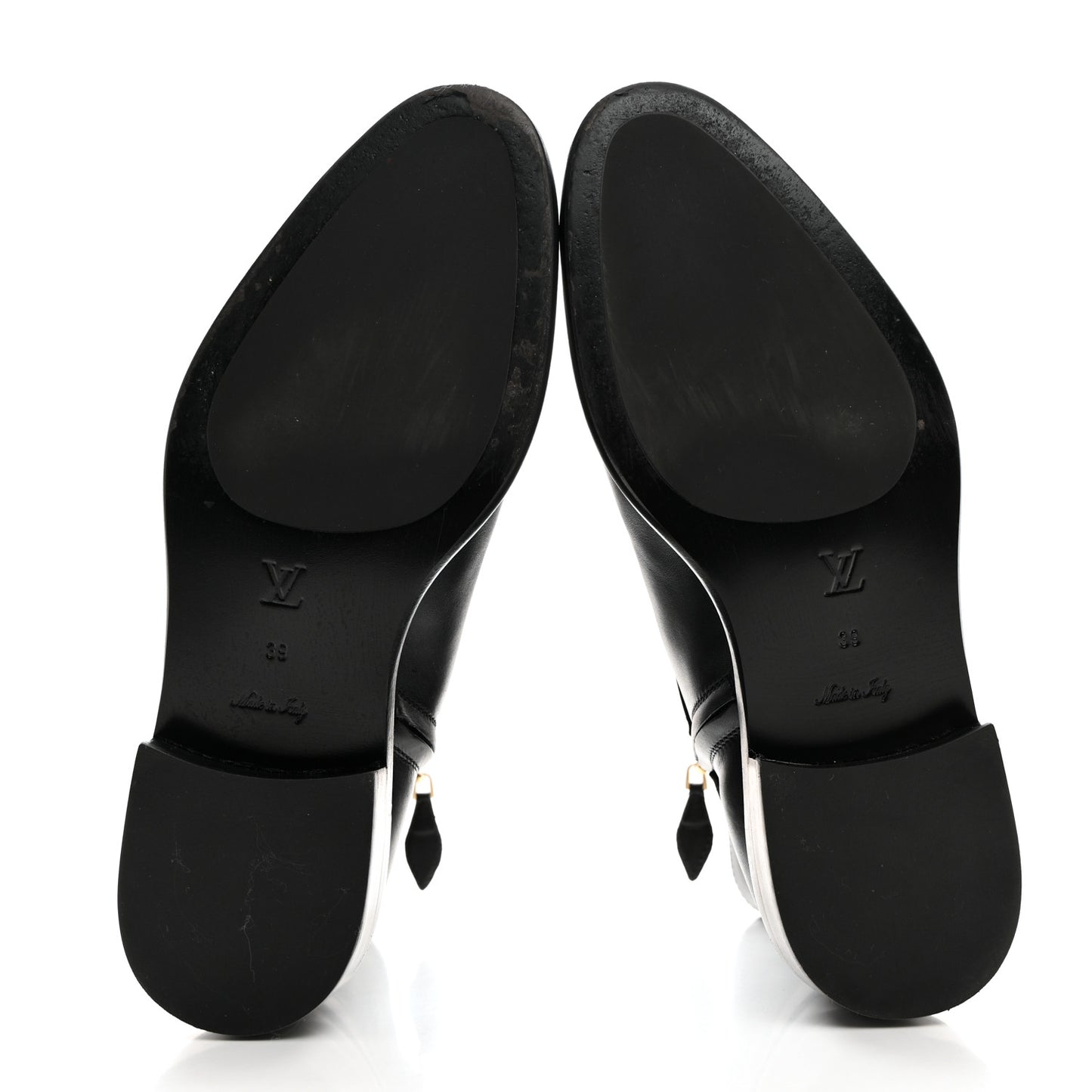 Calfskin Westside Flat Ankle Boots 39 Black