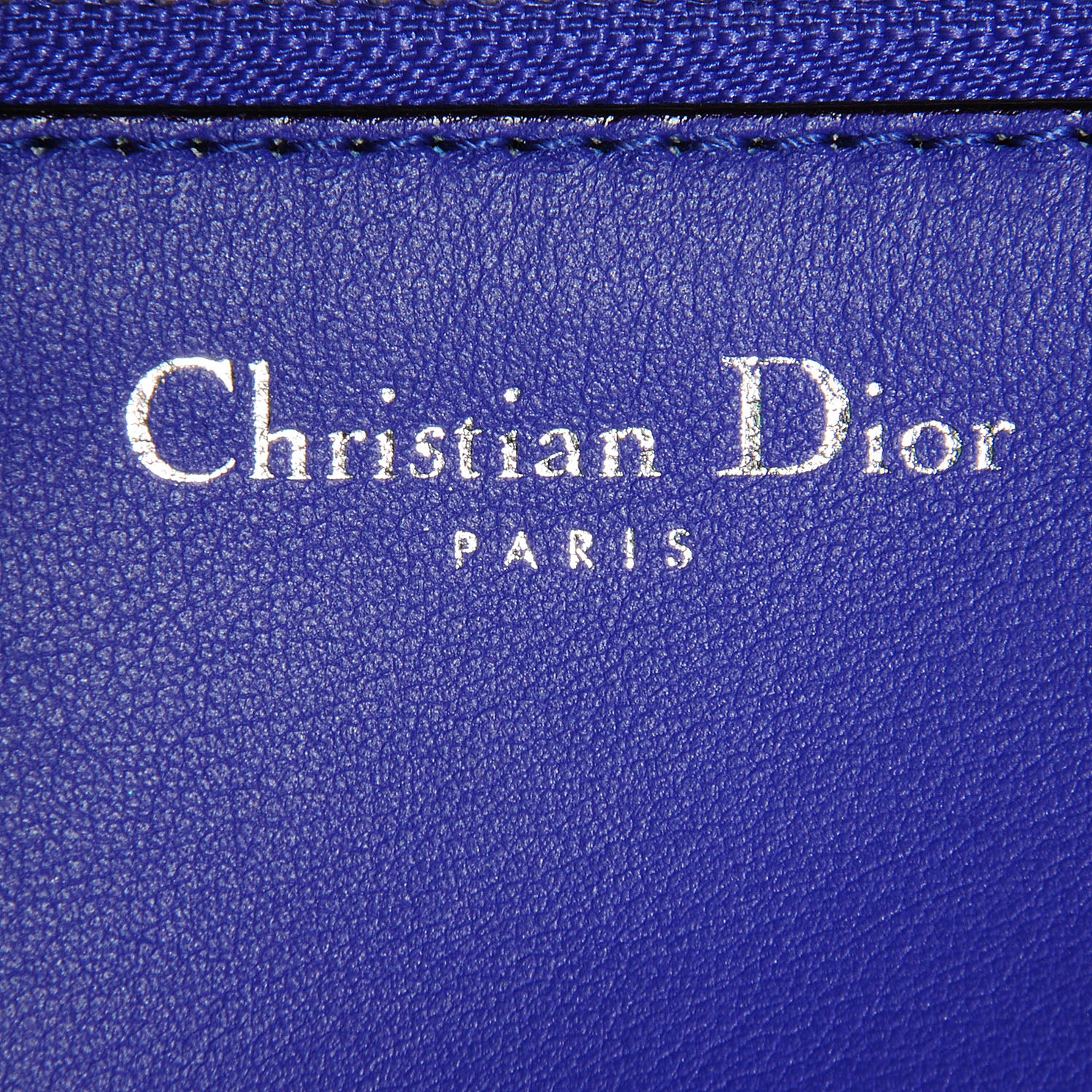 Christian Dior Smooth Calfskin Large Diorissimo Tote Blue Sapphire 8 of 10