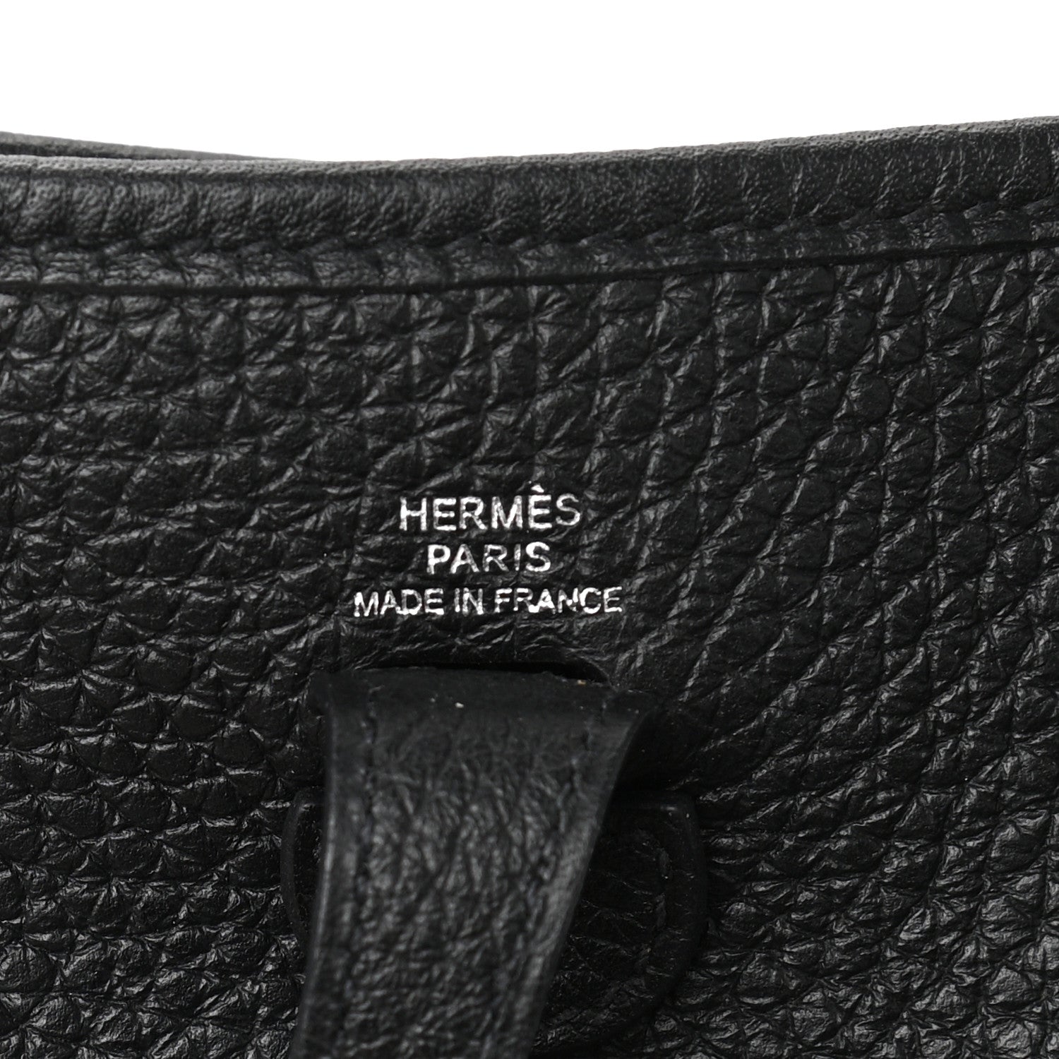 Hermes Taurillon Clemence Evelyne TPM Black 6 of 11