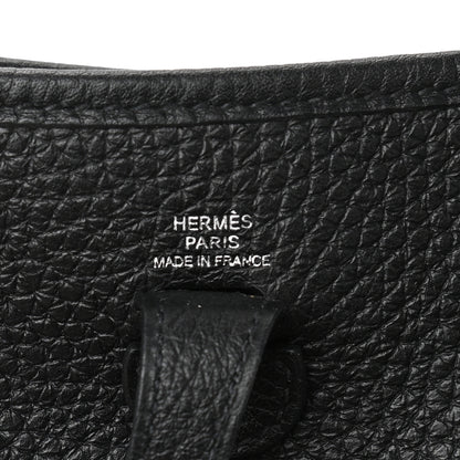 Hermes Taurillon Clemence Evelyne TPM Black 6 of 11