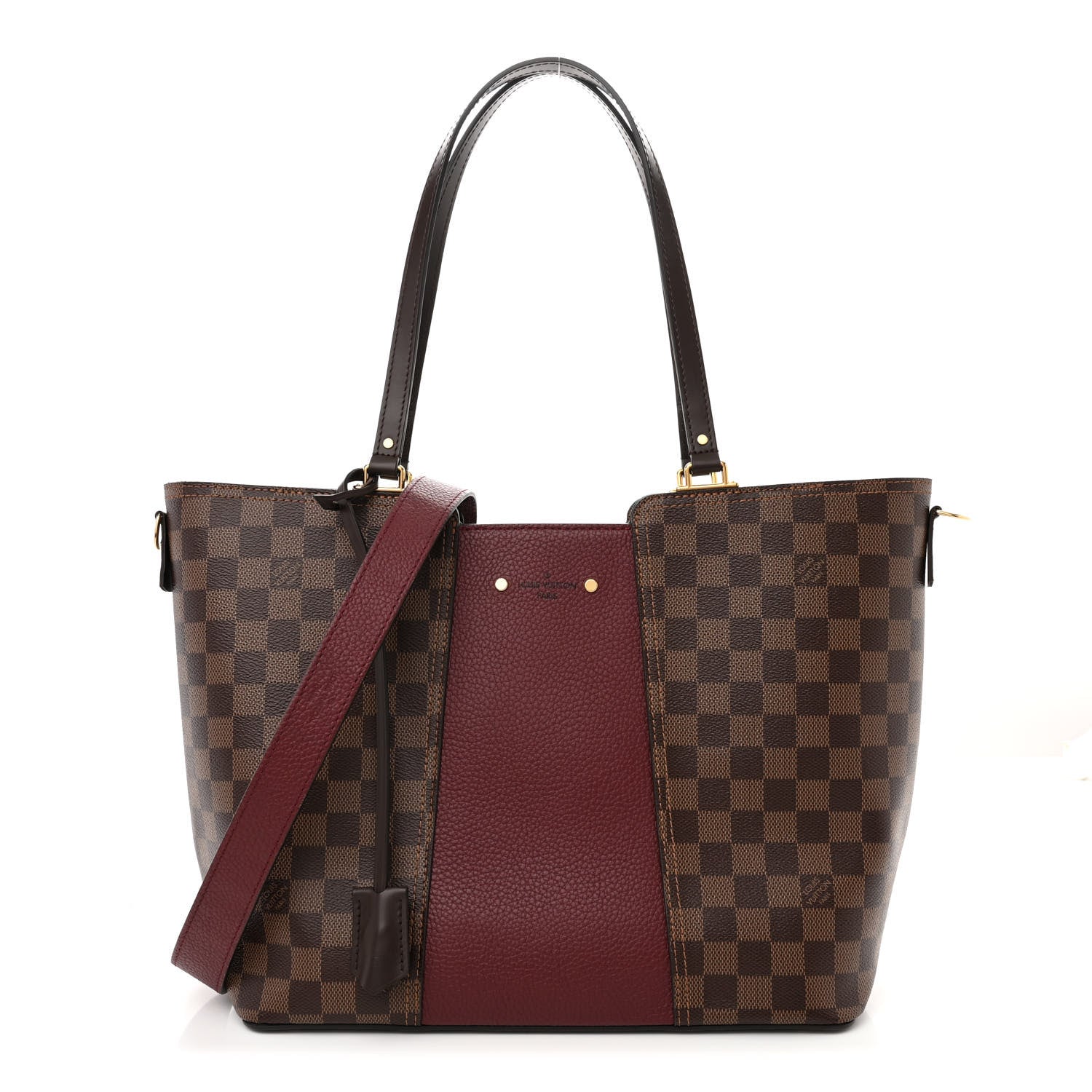 Louis Vuitton Damier Ebene Taurillon Jersey Bordeaux 1 of 10
