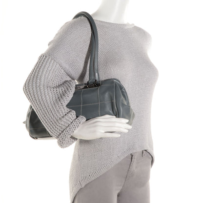 Chanel Caviar Square Stitched Tote Grey 2 of 7