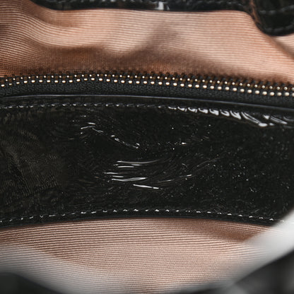 Burberry Patent Supernova Check Drawstring Hobo 6 of 15