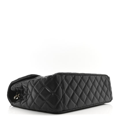 Chanel Caviar Quilted XXL Travel Flap Bag Black 4 of 10