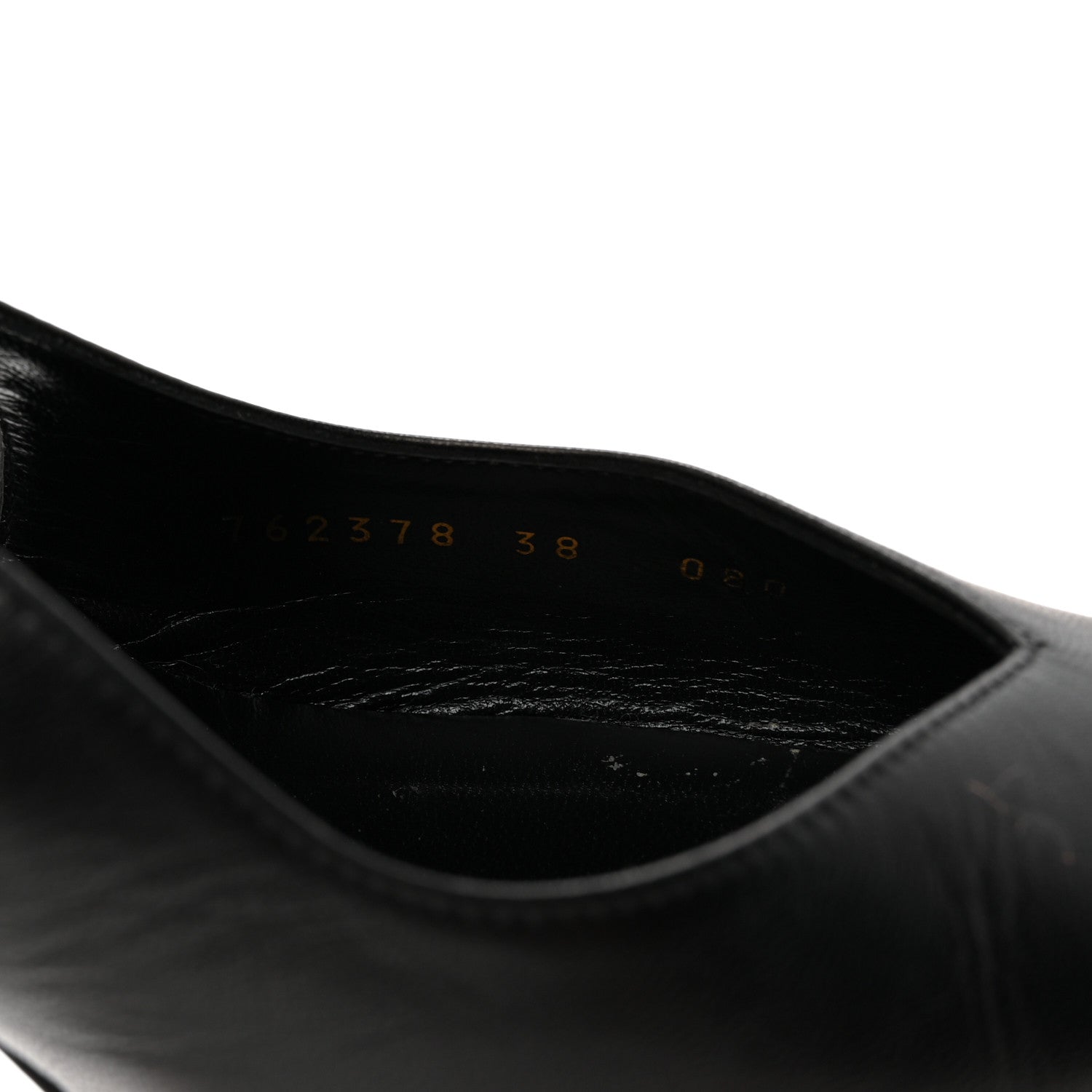 Gucci Calfskin Slingback Pumps 38 Black 8 of 9