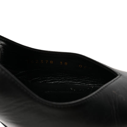 Gucci Calfskin Slingback Pumps 38 Black 8 of 9