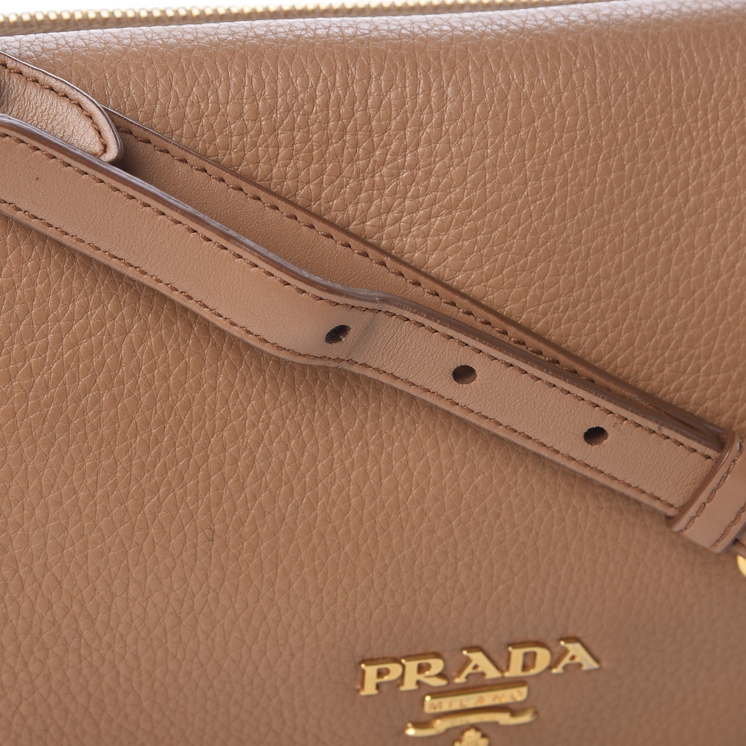 Prada Vitello Daino Crossbody Flap Caramel 13 of 16