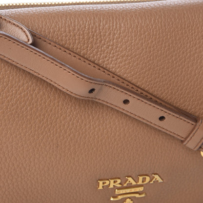 Prada Vitello Daino Crossbody Flap Caramel 13 of 16