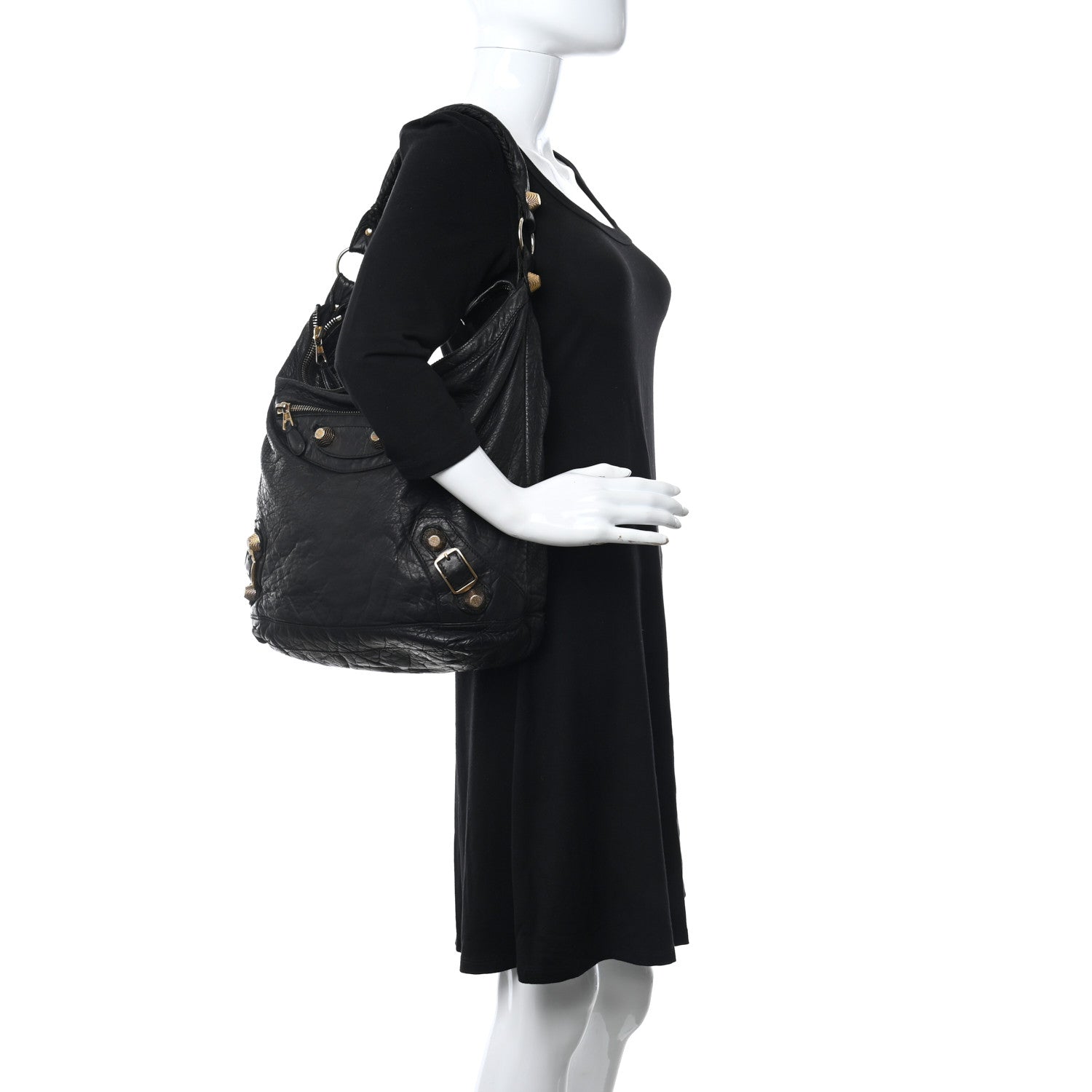 Balenciaga Agneau Giant 21 Gold Hardware Day Hobo Black 2 of 11