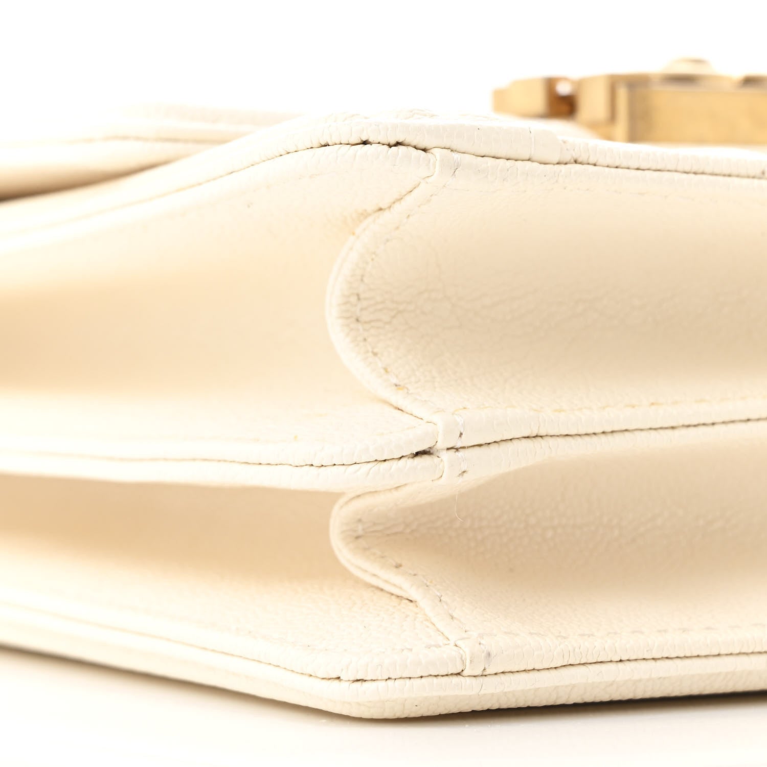 Chanel Caviar Quilted North South Boy Flap White 10 of 12