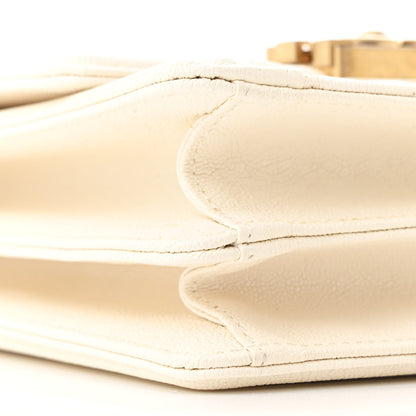 Chanel Caviar Quilted North South Boy Flap White 10 of 12