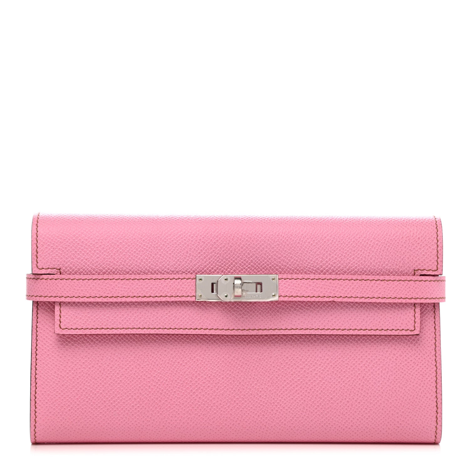 Hermes Epsom Kelly Longue Wallet 5P Pink 1 of 7