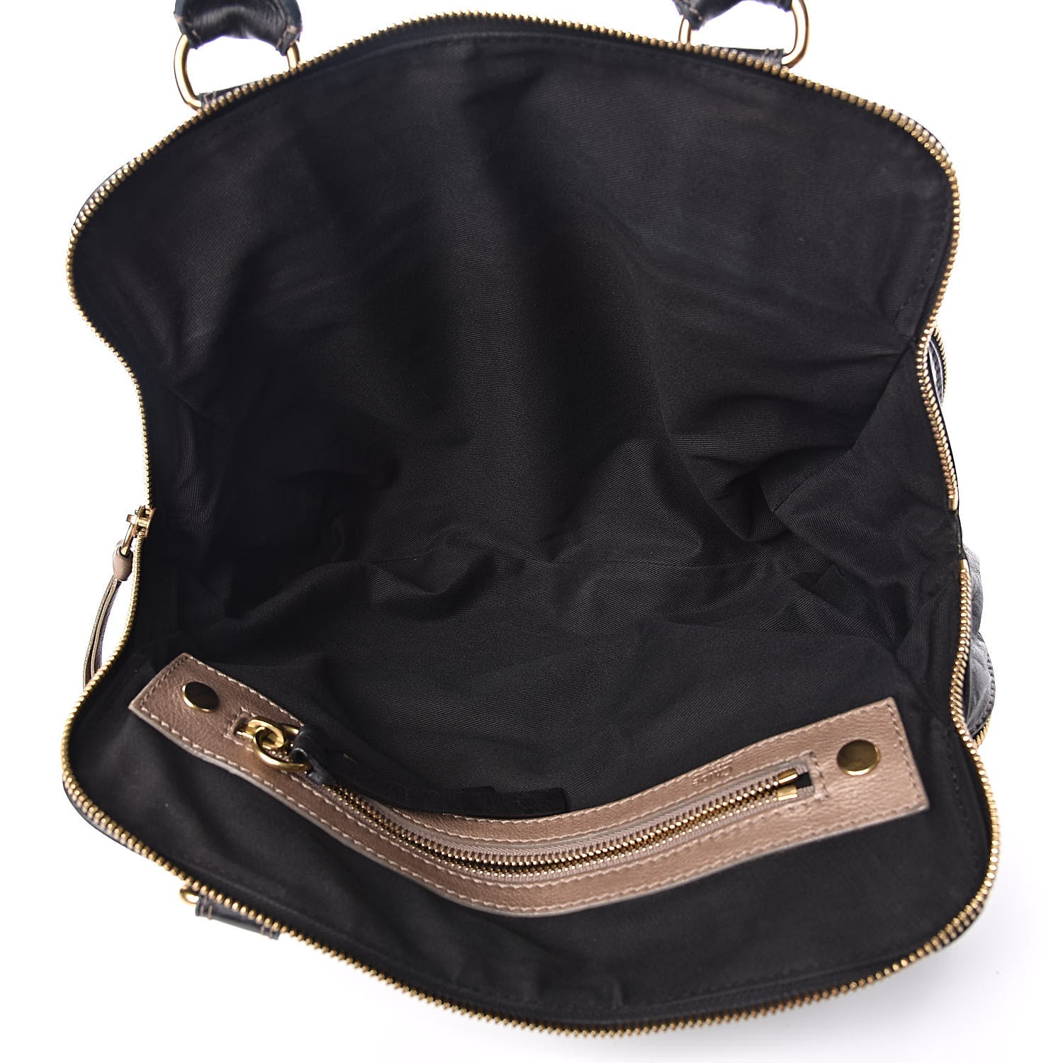 Chloe Calfskin Quilted Large Bay Tote Black 7 of 11