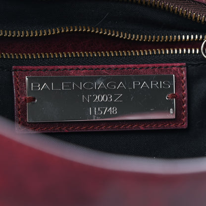 Balenciaga Chevre Classic Hardware City Bordeaux 6 of 11
