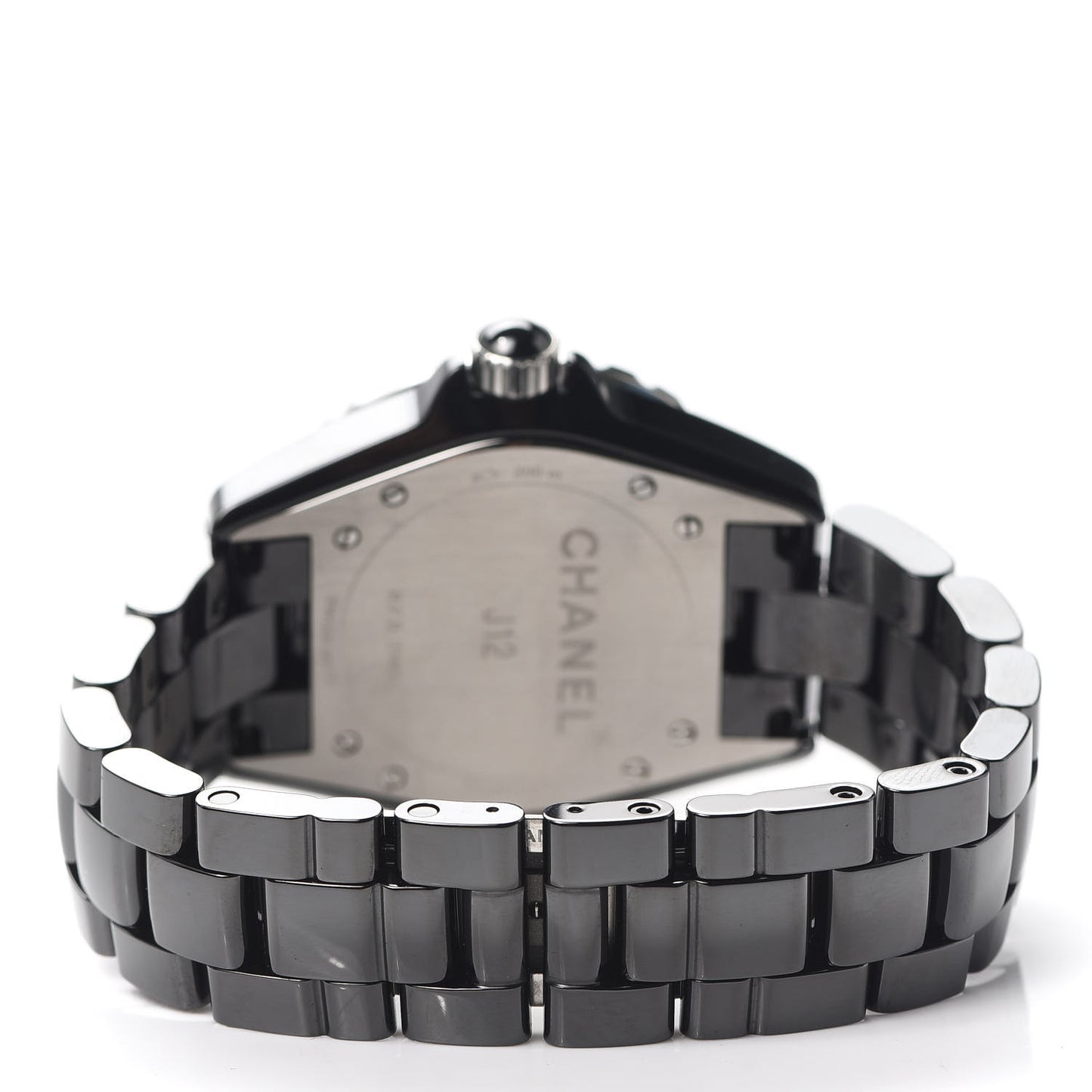 Stainless Steel Ceramic Diamond 38mm J12 Automatic Watch Black