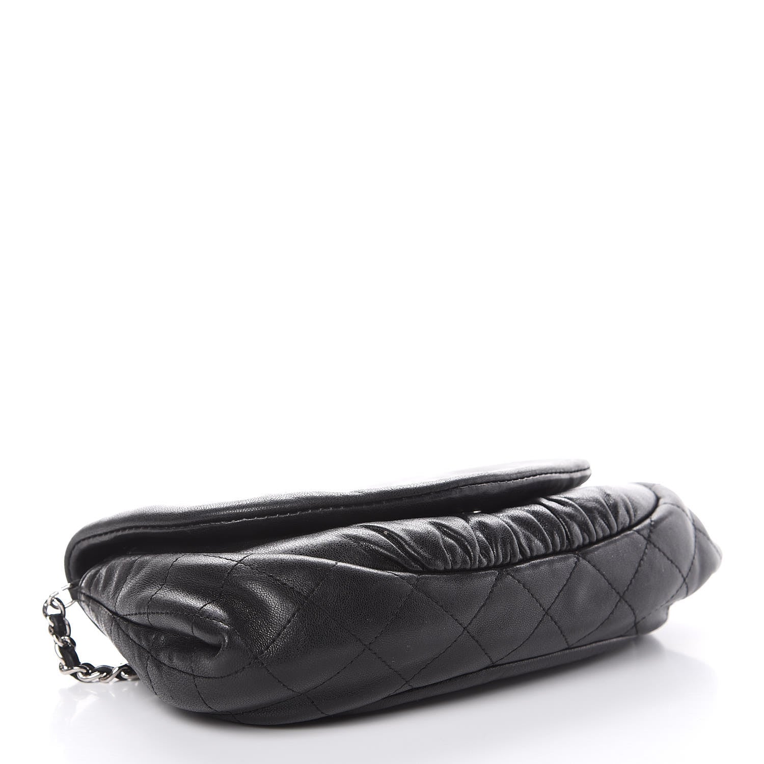 Chanel Lambskin Half Moon Wallet On Chain WOC Black 4 of 13