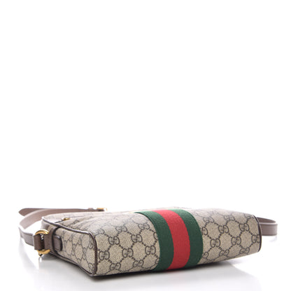 Gucci GG Supreme Monogram Web Small Ophidia Messenger Bag Brown 4 of 11