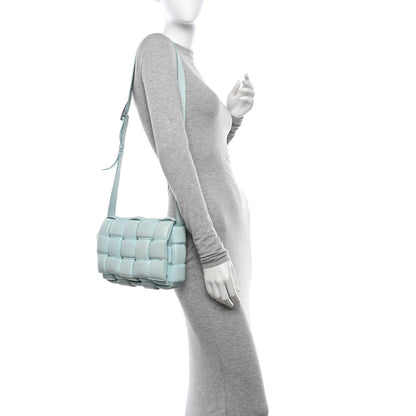 Bottega Veneta Paper Calfskin Maxi Intreccio Padded Cassette Crossbody Bag Spearmint 2 of 22