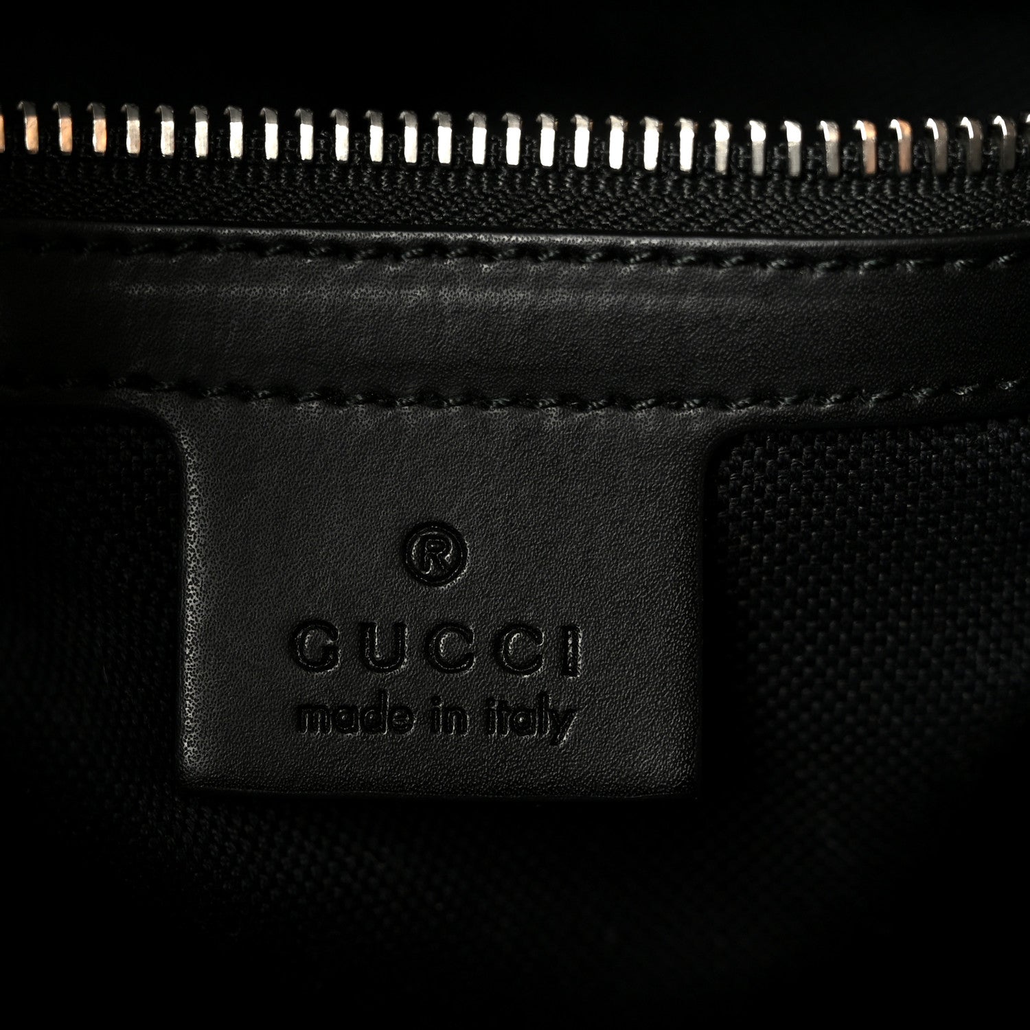 Gucci GG Supreme Monogram Appia Calfskin Web Flat Messenger Bag Black Grey 6 of 11