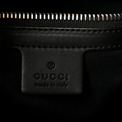 Gucci GG Supreme Monogram Appia Calfskin Web Flat Messenger Bag Black Grey 6 of 11