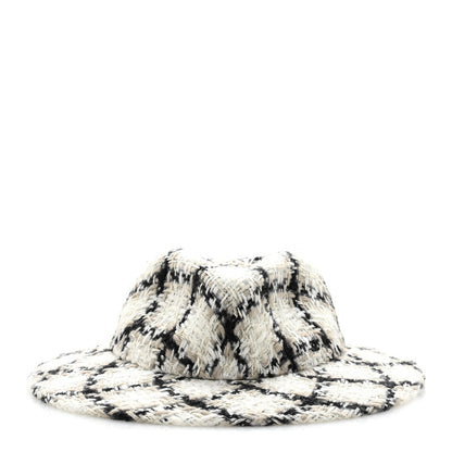Chanel Tweed Hat M Ivory Black Grey 3 of 9