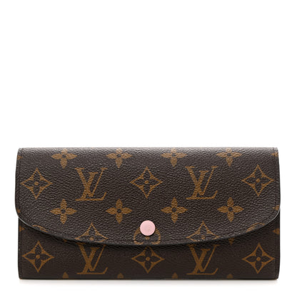Louis Vuitton Monogram Emilie Wallet Rose Ballerine 1 of 8
