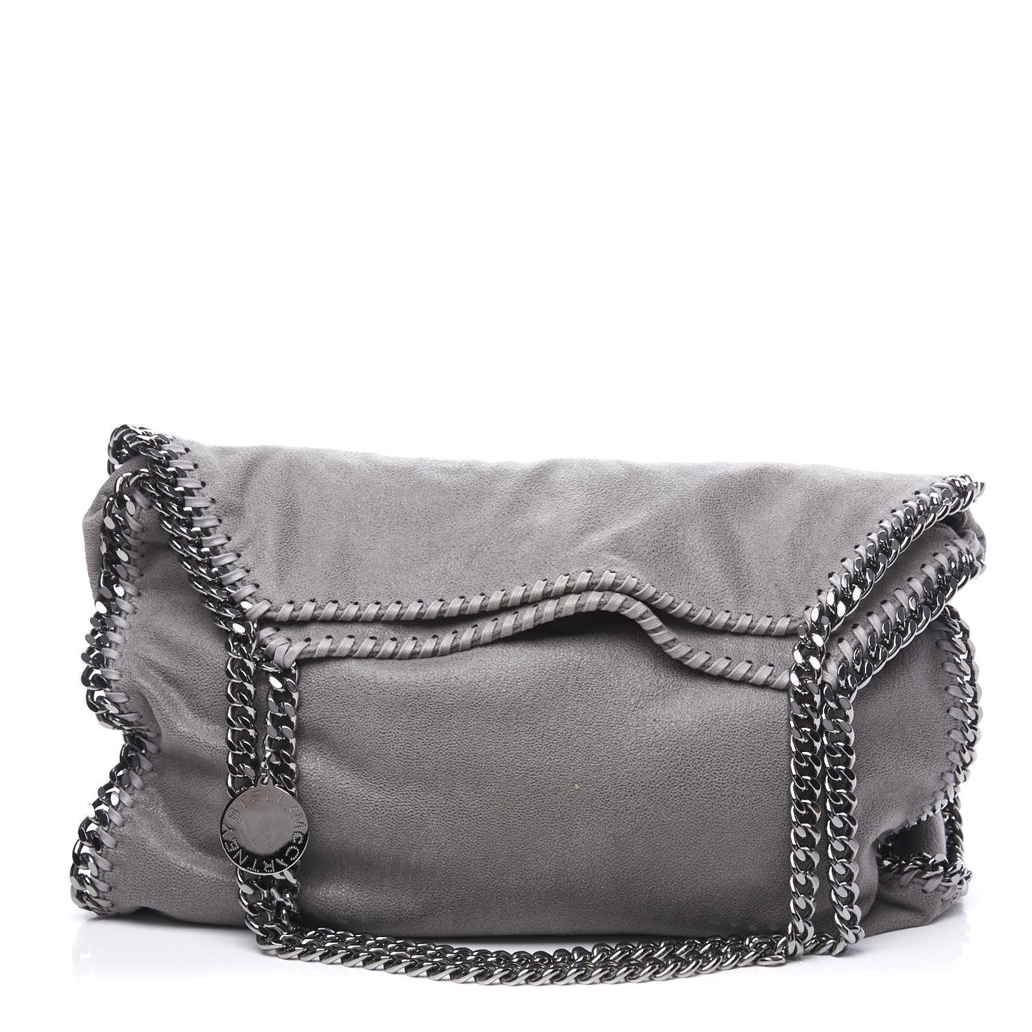 Shaggy Deer Small Falabella Tote Light Grey