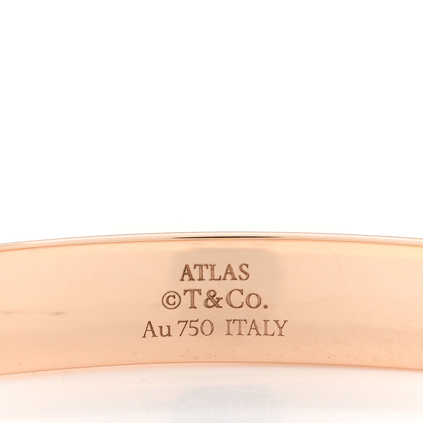 18K Rose Gold Diamond Atlas Closed Hinged Bangle Bracelet