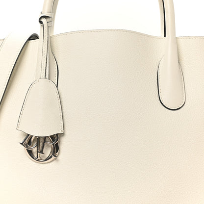 Christian Dior Supple Grained Calfskin Large Open Bar Tote White 7 of 9