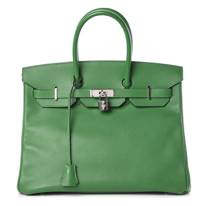 Hermes Epsom Birkin 35 Vert Bengale 1 of 35
