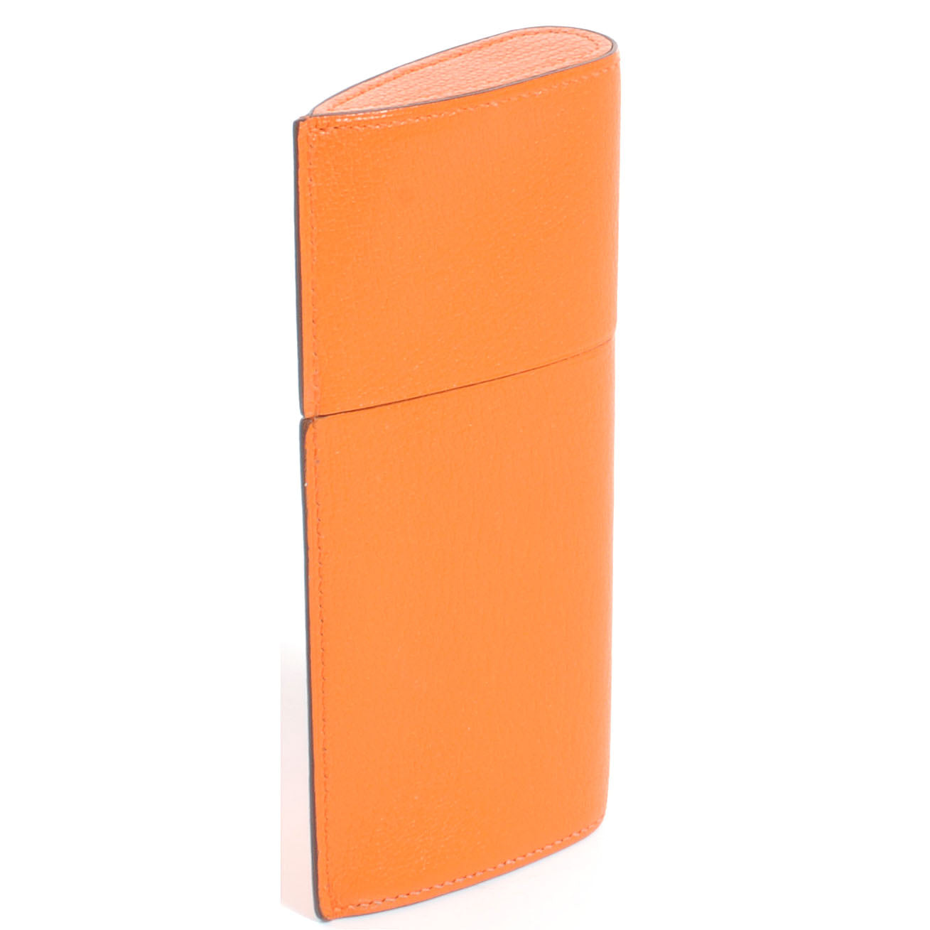 Hermes Chevre Miro Eyeglass Case Orange 3 of 7