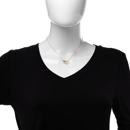 Tiffany 18K Yellow Gold Interlocking Atlas Open Pendant Necklace 2 of 8