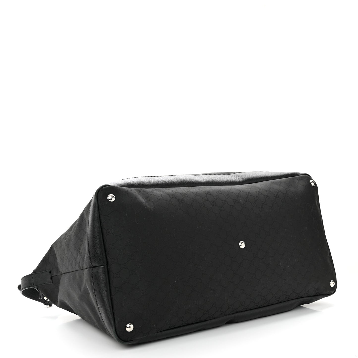Nylon Monogram Travel Hobo Black