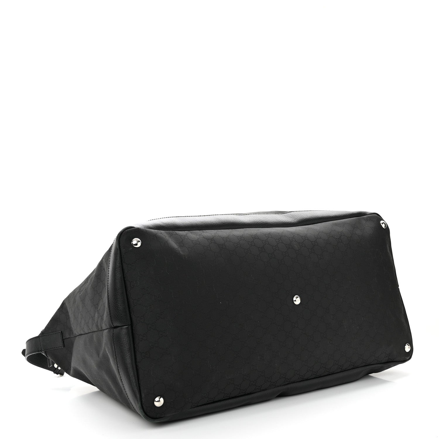 Gucci Nylon Monogram Travel Hobo Black 3 of 15