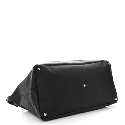 Gucci Nylon Monogram Travel Hobo Black 3 of 15