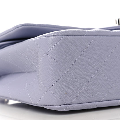 Chanel Caviar Quilted Medium Double Flap Light Purple 9 of 10