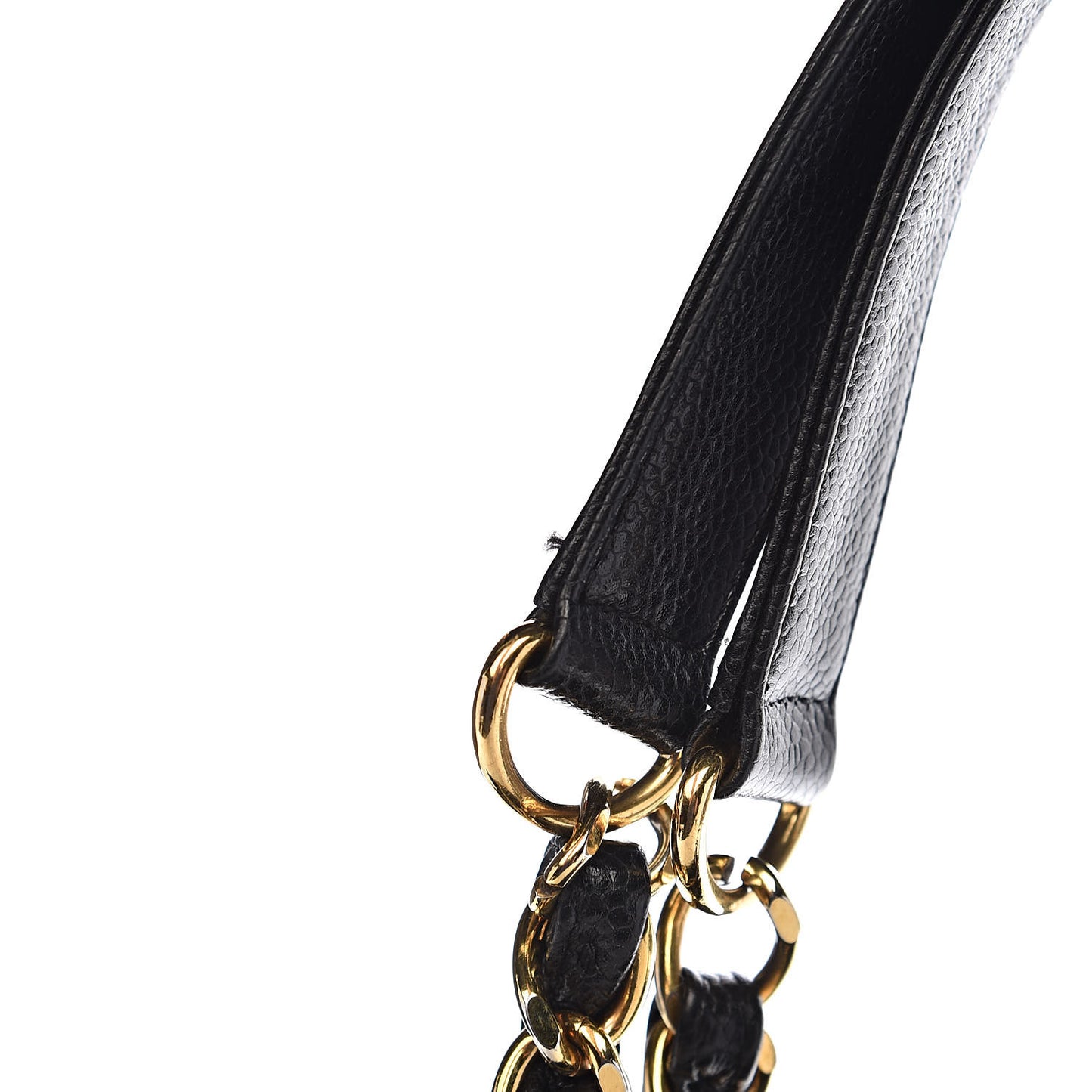 Caviar Quilted Grand Shopping Tote GST Black